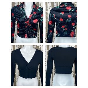 SHEIN 2 Piece LOT of Cropped Tops sz XS